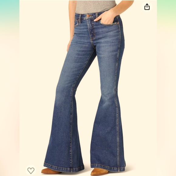 Wrangler Women’s Retro High Rise Trumpet Flare Jean Sz 27x32 - Picture 2 of 16